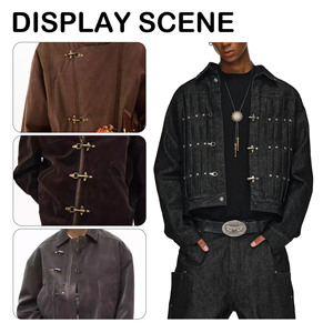 אבזם מעיל בצורת מטוס, אבזם לובסטר, אביזרי לבוש ידידותיים לסביבה, סגסוגת אבץ, לוגו מתכת - Product Image 3