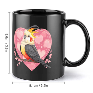 Taza de café de cerámica negra de 15 oz para sublimación, de porcelana brillante, con logotipo personalizado, de gres mate brillante, en blanco, al por mayor, en stock - Product Image 3