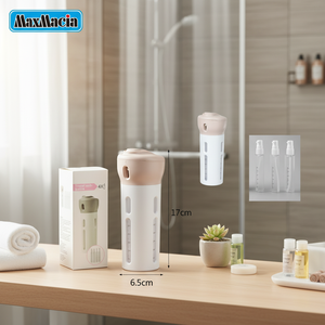 Set di bottiglie per lozione a prova di perdite da viaggio portatile Kit di articoli da toeletta riutilizzabili - Product Image 3