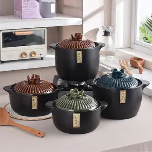 Non-stick Ceramic Casserole Pot With Lid Set, Clay Pot, Stockpot