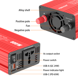 Nhà máy 12V 220V sửa đổi <span class=keywords><strong>Sine</strong></span> <span class=keywords><strong>Wave</strong></span> xe biến tần sạc 800W 1000W 1600W DC để AC Power <span class=keywords><strong>Inverter</strong></span> chuyển đổi tắt lưới - Product Image 6