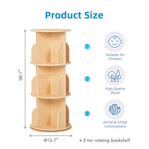 Libreria <span class=keywords><strong>Montessori</strong></span> in Legno per Bambini, <span class=keywords><strong>Scaffale</strong></span> per Libri per Casa, Decorazione per Asilo Nido, Mensole e Libreria - Product Image 2