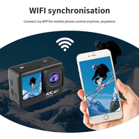 Акция Full HD 4K водонепроницаемая Спортивная камера на заказ оптовая продажа Wifi видеомагнитофон экшн Спорт Скрытая поддержка SD MicroSD