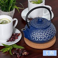 Dessous de plat en liège pour plats chauds 6 9 12 pouces de diamètre sous-verres de plantes coussins chauds pour casseroles de cuisine casseroles bouilloire napperons ronds