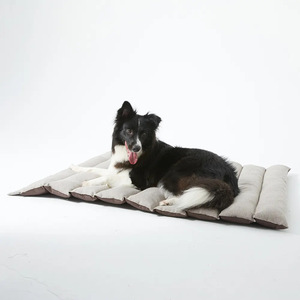 Pet <b>Cooling</b> Mat Rectangle Gray Polyester Fiber Fill Dog <b>Pad</b> Hand Washable Ice <b>Pad</b> For Dogs - Product Image 1