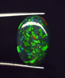 Opale d'Éthiopie naturelle cabochon, multicolore, pierre précieuse en vrac pour la fabrication de bijoux, 5,6 CT, 20,5x13,9x4,1 mm - Product Image 2