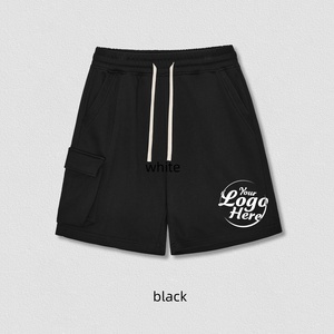 กางเกงขาสั้นผู้ชายแบบหูรูดขนาด340กรัมกางเกงขาสั้นผู้ชายแบบหลวมมีกระเป๋าใส่ทำงานสำหรับฤดูใบไม้ผลิฤดูร้อน - Product Image 1