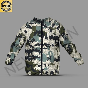 Chaqueta Cortavientos de Camuflaje con Logotipo Personalizado para Hombre, de Alta Calidad, Ligera, con Protección Solar, Transpirable, para Pesca y Caza al Aire Libre - Product Image 1