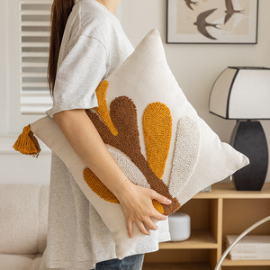 北欧现代奢华枕头圈天鹅绒北欧枕头家具客厅波西米亚枕头套沙发垫套 - Product Image 5