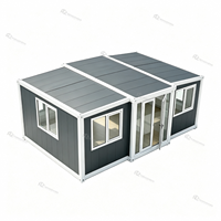 Maison conteneur extensible à haute transmission lumineuse, design élégant, bâtiment modulaire préfabriqué pour habitation