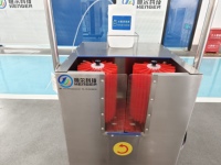 Station d'hygiène : Désinfectant pour les mains et lavage et désinfection des semelles de chaussures pour usine agroalimentaire
