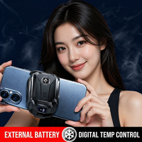 Refroidisseur de téléphone de jeu à semi-conducteurs SL14 avec affichage numérique de la température, ventilateur à clip et batterie externe