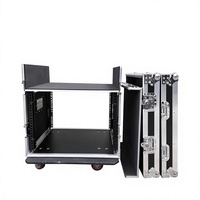 Flight case professionnel 12U 16U, armoire vide pour équipement de scène avec cadre pour amplificateur de puissance, table de mixage audio