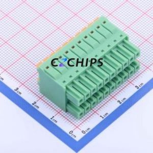 KF2EDGKNH-3.5-2*10P Plug-in Terminal Block P=3.5mm Connector Male Plug 2x10P 3.5mm Green - Product Image 2
