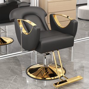 Sillón de Barbería Hidráulico Moderno, Silla de Estilismo Acolchada para Salón, Asiento de Peluquería con Altura Ajustable para Estudio de Belleza - Product Image 3