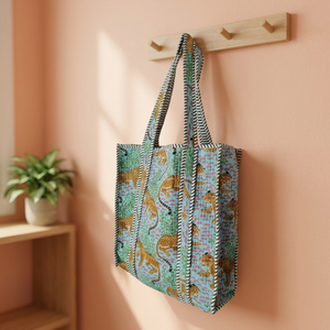 Nouveau sac fourre-tout en toile imprimé léopard, sac de shopping tendance à ouverture supérieure, sacs à bandoulière en coton, sacs à bandoulière pour femmes été/hiver - Product Image 2