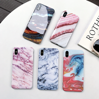 Étui de téléphone personnalisé en marbre TPU souple pour iPhone 14 13 12 11 Pro Max XR antichoc imprimé IMD couverture d'accessoires de téléphone portable