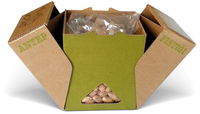 Boîte en papier avec logo personnalisé, nouvelle conception créative, boîte d'emballage de graines de pistaches, kit de noyaux