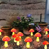 Guirlande lumineuse LED solaire en forme de champignon, étanche IP65, pour jardin extérieur, chemin, paysage, décoration de Noël et de fêtes