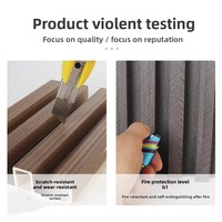 Panneaux muraux WPC de haute qualité, panneaux muraux rainurés en PVC, panneaux composites en plastique WPC pour l'intérieur, panneaux de cloison pour les pièces
