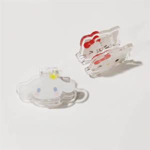 Clips de papeterie personnalisés en acrylique de haute qualité, motif étoiles de concert, mini-cadeaux fantaisie mignons, motifs animaux de dessin animé imprimés UV - Product Image 3