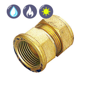 ข้อต่อเกลียวตัวเมียแหวนทองเหลืองพื้นผิวเรียบท่อพีวีซีตรงเกลียว BSP สำหรับการเชื่อมต่อ - Product Image 2