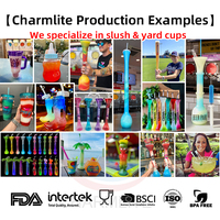 Gobelets en plastique de 12oz à 100oz au design amusant pour boissons glacées, idéaux pour les fêtes estivales en extérieur