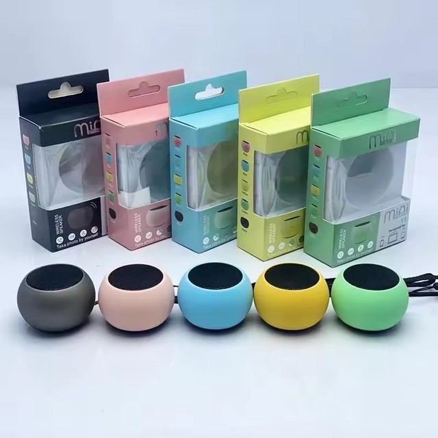 Macarons Portable Y3 M3 Micro Usb Colorful Wireless Speakers Subwoofer Round BT Mini Small Size Outdoor Sport Bike Speaker