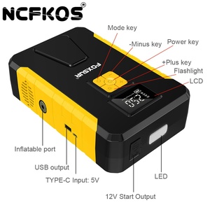 NCFKOS 26800mAh 2 en 1 Jump <span class=keywords><strong>Starter</strong></span> Compresor de aire para automóvil 50 PSI Bomba inalámbrica Pickup Truck Car Jump <span class=keywords><strong>Starter</strong></span> con compresor de aire - Product Image 3