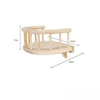 Château de jeu en bois détachable pour lapins, chats et cochons d'Inde – Meuble pour animaux de compagnie (assemblage requis)