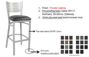 <strong>Low</strong> Price Metal Restaurant Kitchen Pub Seating bar Stool <strong>High</strong> <strong>Chair</strong> - Product Image 5