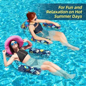 Flotadores de Piscina, Hamaca Inflable de Tela, Sillas Flotantes para Piscina, Flotadores Inflables para Adultos, Diversión Acuática de Verano - Product Image 4