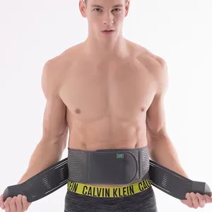 Cinturón de soporte lumbar de cintura elástica para hombres y mujeres, faja de soporte de espalda ajustable