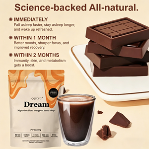 OEM 180g <strong>Dream</strong> Sleep Support Powder Sea Salt Caramel Flavor - Natural Sleep Supplement with Melatonin, Apigenin - Product Image 2