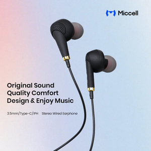 <span class=keywords><strong>Écouteur</strong></span>s filaires HiFi Miccell en gros, 3,5 mm/Type-C, intra-auriculaires <span class=keywords><strong>avec</strong></span> microphone mains libres pour les amateurs de musique <span class=keywords><strong>et</strong></span> les iPhones - Product Image 5
