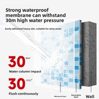 Revêtement adhésif transparent imperméable à l'eau en acrylique Beixin, haute flexibilité, pour les fuites des murs extérieurs, des toits et des rebords de fenêtres
