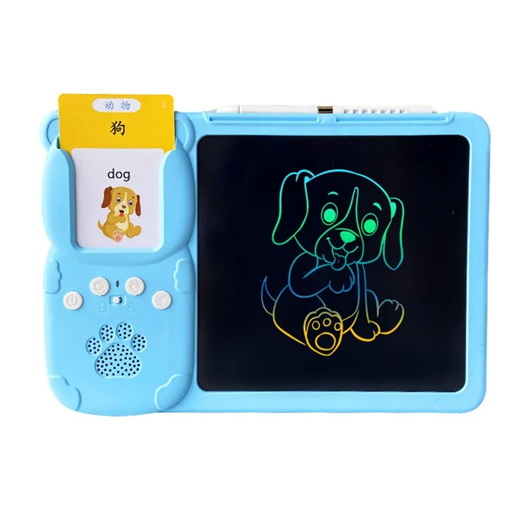 112 cartes primaire étudiant langue illumination écriture manuscrite bébé jouets Lcd écriture enfants tablette Flash cartes Machine