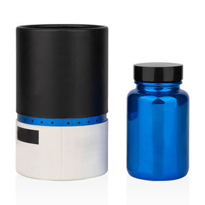 Aanpassen Kleur 60cc 75cc 120cc 150cc 200cc 300cc 500cc Glossy Blauw Glas Capsule Geneeskunde Pil Glazen Fles Met Doos - Product Image 1