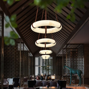 Lámpara de Techo Moderna de Cristal LED para Decoración de Interiores de Estilo Lujoso y Ahorro de Energía, Ideal para Vestíbulos de Hoteles y Salones de Banquetes - Product Image 2