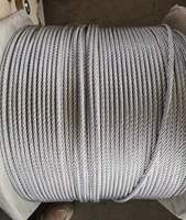 Câble en acier galvanisé 6X12+7FC à âme en fibre flexible, direct usine, pour la fixation de cargaisons et la flottabilité des grumes
