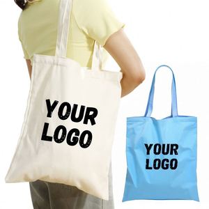 Bolsa de Tela Personalizada con Logotipo para Empresas, Impresión de Bolsas de Compras Reutilizables para Mujer - Product Image 6