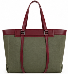 Bolsa de Mano Grande de Lona con Estampado de Algodón Estilo Inglés para Mujer, Ideal para la Playa y Compras, para Todas las Temporadas - Product Image 3