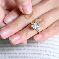 Bague de fiançailles en or massif 10K/14K/18K avec diamant de laboratoire CVD/HPHT certifié IGI, taille coussin 0,5-3 carats, serti clos, design solitaire