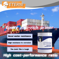 Primaire époxy anticorrosion ETERNI riche en zinc, 30 % de zinc, anode sacrificielle pour environnements marins difficiles, peinture pour bateaux, application au pinceau