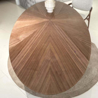 Table à manger ovale en bois massif, base conique, style moderne du milieu du siècle, table à manger en noyer, grande taille, table pour la maison ou le restaurant