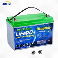 Batterie LiFePO4 25.6V 150AH Grade A 6000+ Cycles Batterie de Stockage Domestique à Décharge Profonde BMS RS485 Terminal M8 CE RoHS IP67 OEM ODM