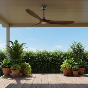 Ventilateur de plafond extérieur intelligent 60 pouces, 3 pales, moteur DC, télécommande pour terrasse - Product Image 2