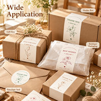 Maßgefertigte Kupferdruckpapier-Dankeschön-Aufkleber, Geschenkbox-Versiegelungsaufkleber, Rechteckige, Runde und Unregelmäßige Aufkleber