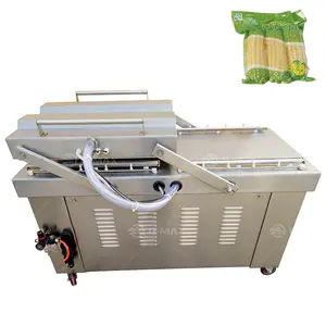 Best sale rice cake and fish double chamber vacuum packaging machinery vacuum packing machine vacuum chamber