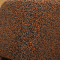 Fauteuil de détente moderne rembourré, fauteuil d'appoint avec structure en bois massif et pieds triangulaires pour salon ou salle de séjour